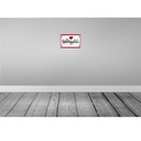 [LA-132081] Blechschild 20x30 cm Lieblingsplatz Herz rot Spruch Zitat Bild 2