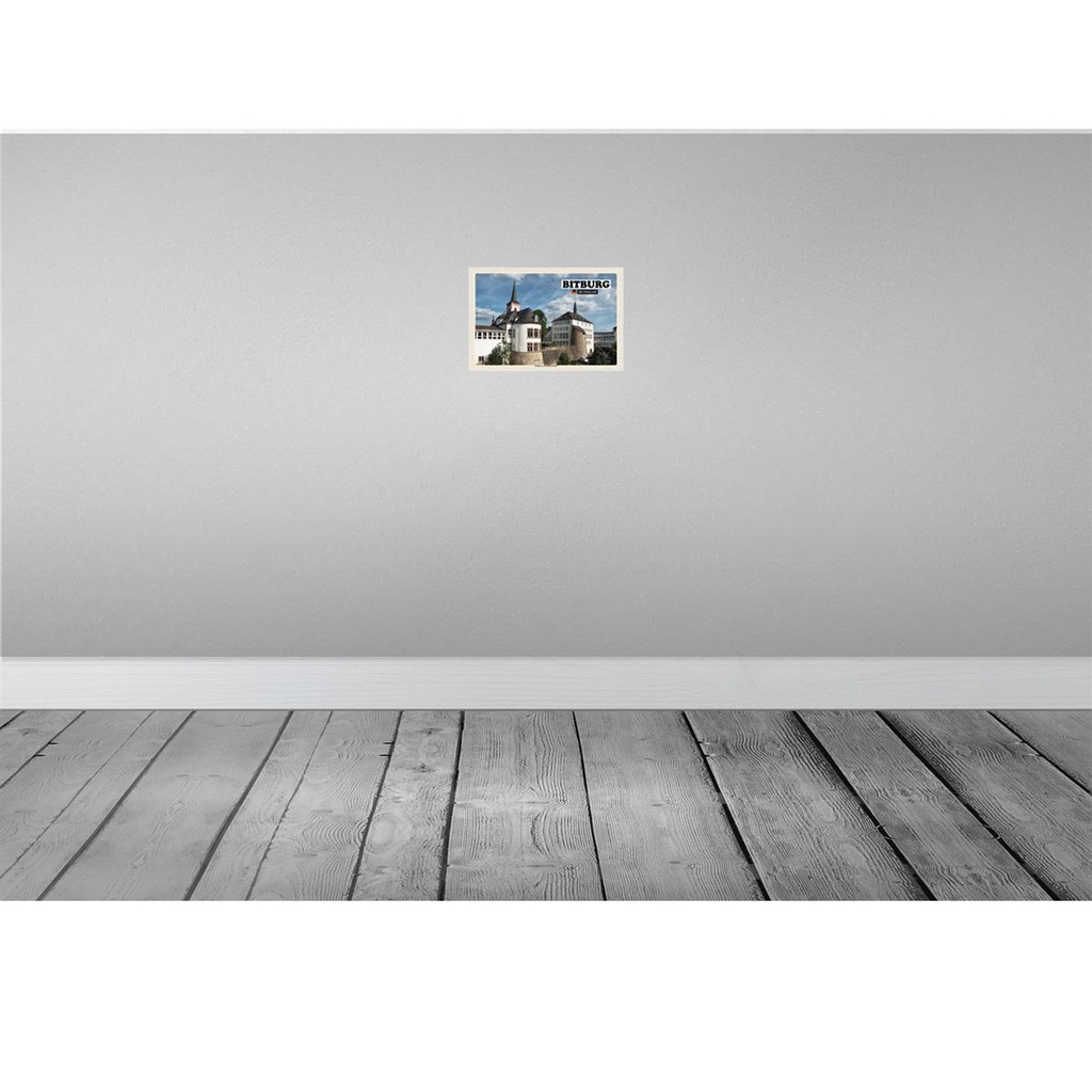 [LA-132109] Blechschild 20x30 cm Bitburg Rathaus an der Römermauer Bildmotiv Reisemotiv Abenteuer Reisen Urlaub Bild 2