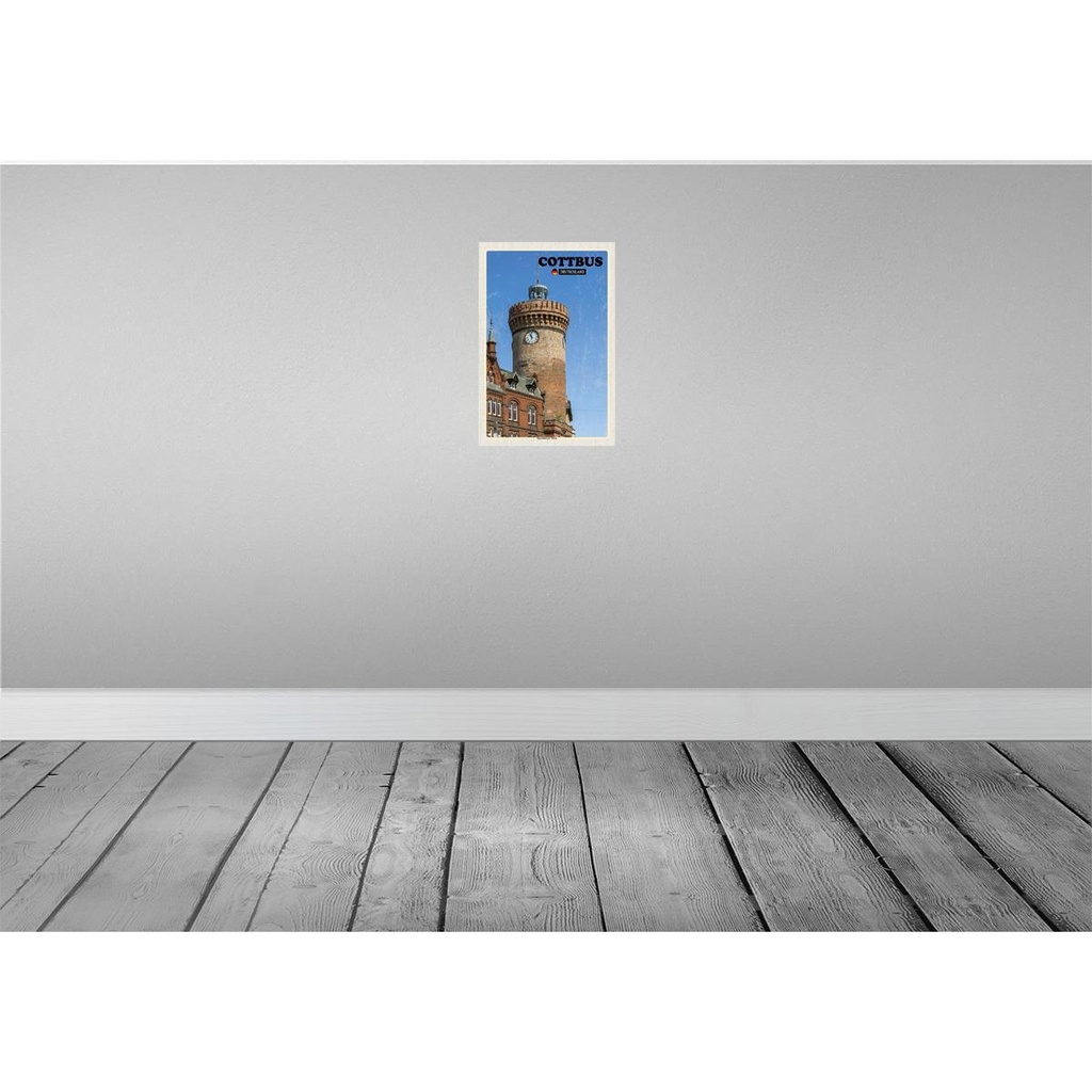[LA-132116-H] Holzschild 30x20 cm Cottbus Spremberger Turm Bildmotiv Reisemotiv Abenteuer Reisen Bild 2