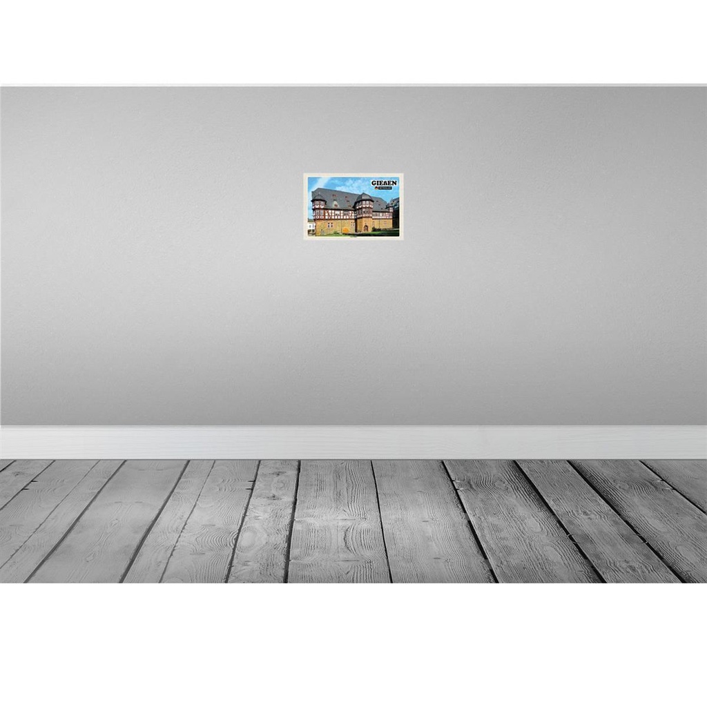 [LA-132138] Blechschild 20x30 cm Gießen Neues Schloss Bildmotiv Reisemotiv Abenteuer Reisen Urlaub Bild 2