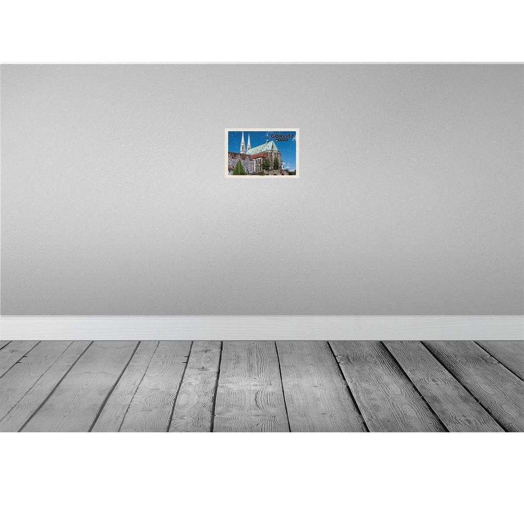 [LA-132139-H] Holzschild 20x30 cm Görlitz Peterskirche Städtetrip Bildmotiv Reisemotiv Abenteuer Reisen Bild 2