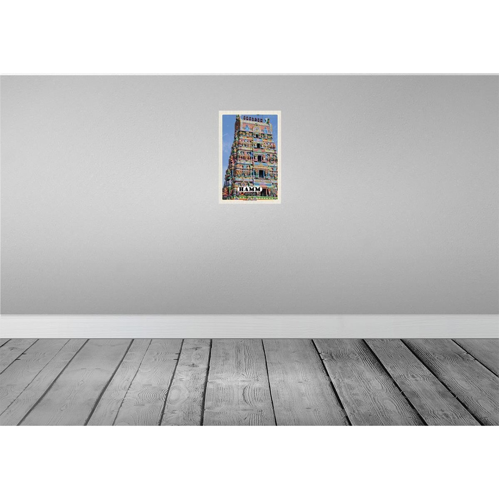 [LA-132148] Blechschild 30x20 cm Hamm Siri-Kamadchi-Ampal-Tempel Bildmotiv Reisemotiv Abenteuer Reisen Urlaub Bild 2