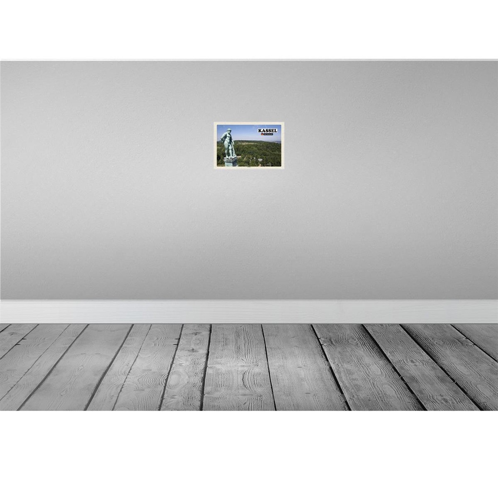 [LA-132164-H] Holzschild 20x30 cm Kassel Herkules Skulptur Bildmotiv Reisemotiv Abenteuer Reisen Bild 2