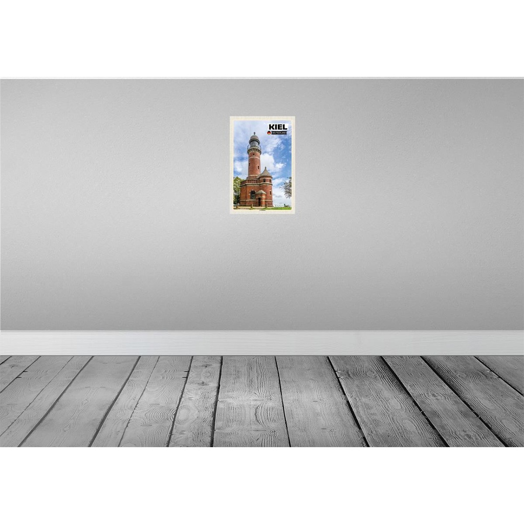 [LA-132166] Blechschild 30x20 cm Kiel Leuchtturm Architektur Bildmotiv Reisemotiv Abenteuer Reisen Urlaub Häuser Bild 2