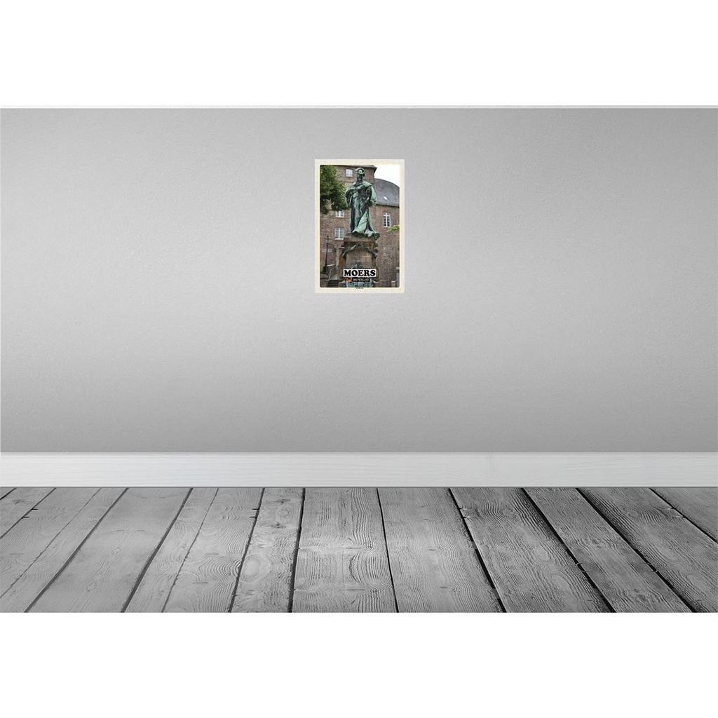 [LA-132187-H] Holzschild 30x20 cm Moers Kurfürstin Skulptur Bildmotiv Reisemotiv Abenteuer Reisen Bild 2