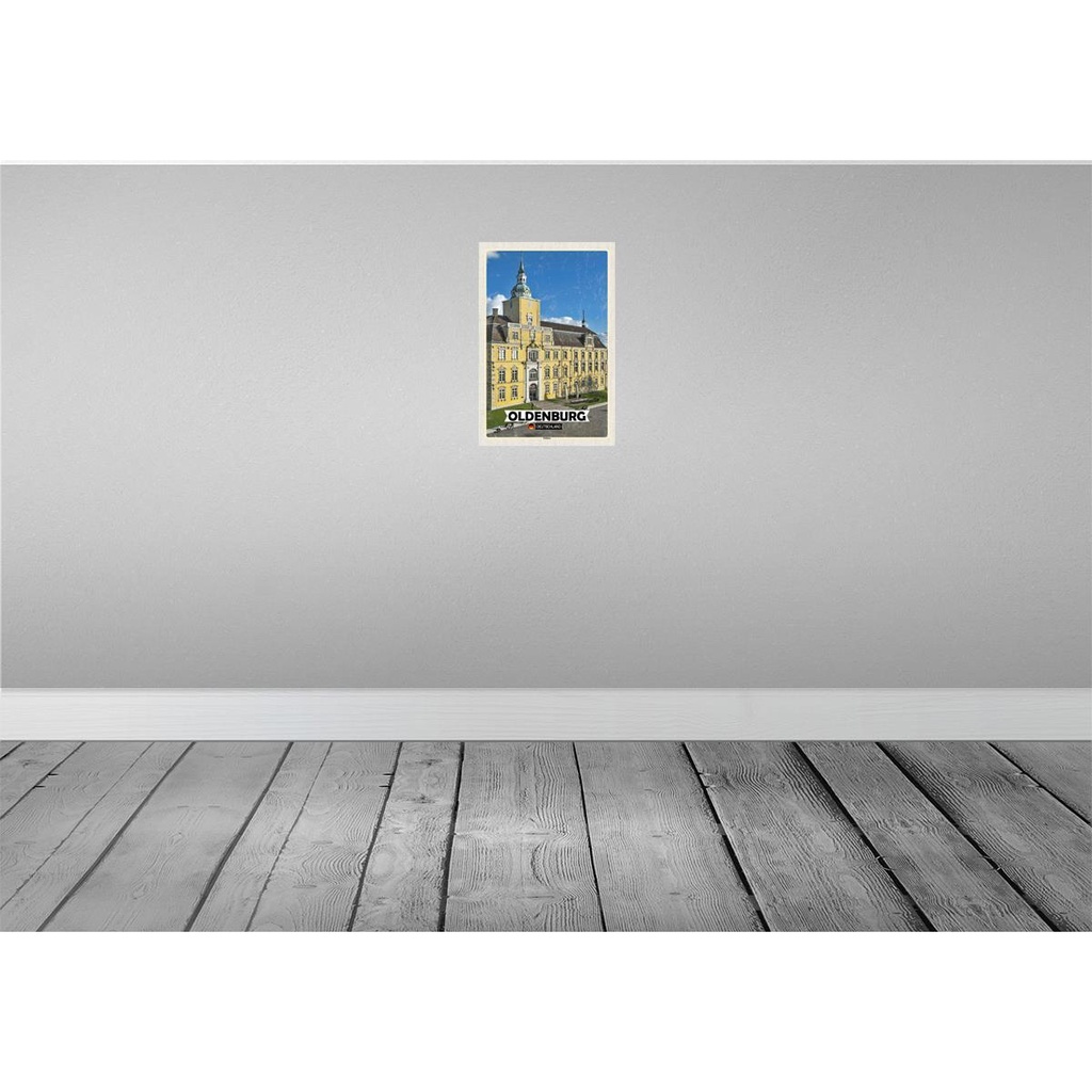 [LA-132194] Blechschild 30x20 cm Oldenburg Schloss Architekur Bildmotiv Reisemotiv Abenteuer Reisen Urlaub Bild 2