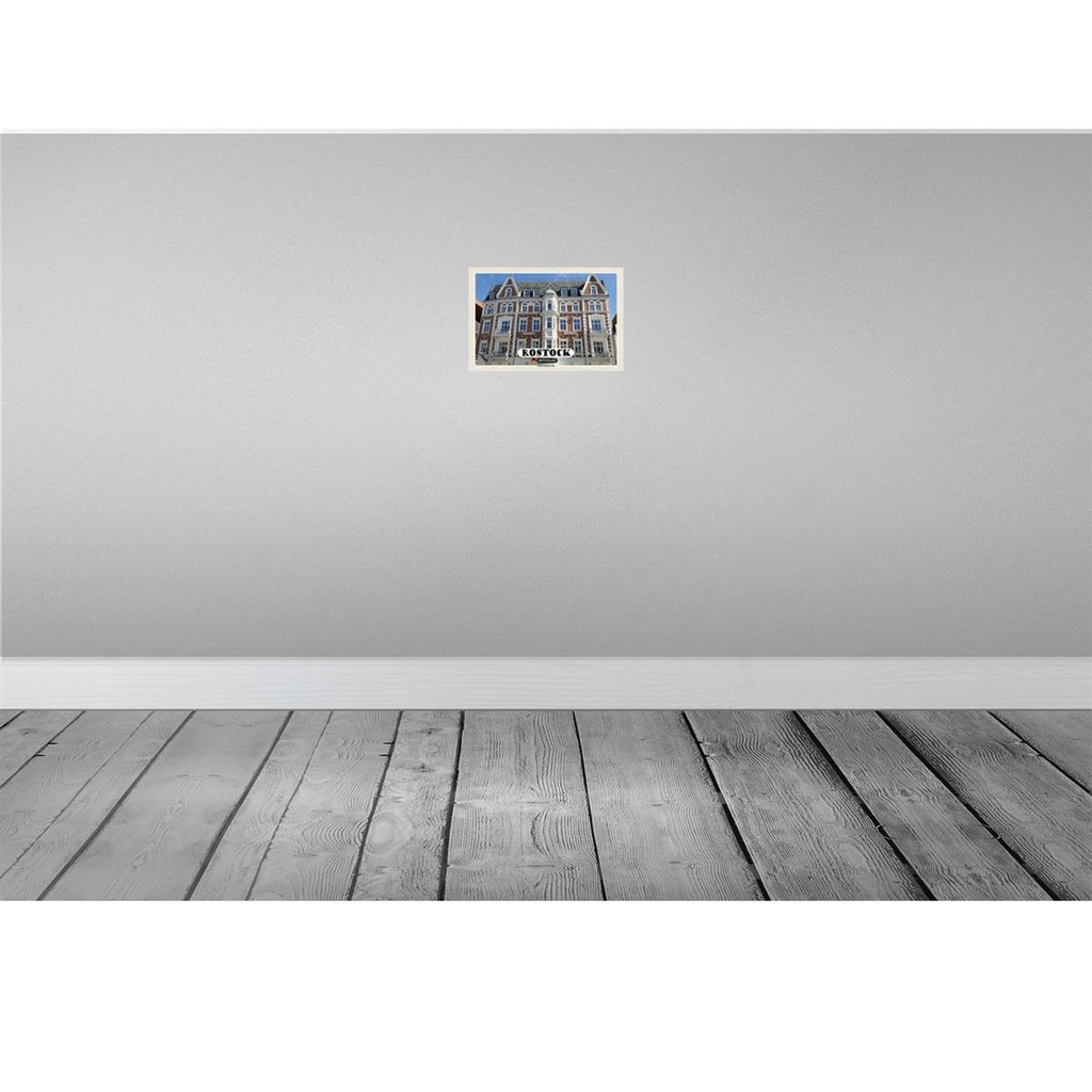 [LA-132205-H] Holzschild 20x30 cm Rostock Galerie Rostocker Hof Bildmotiv Reisemotiv Abenteuer Reisen Bild 2