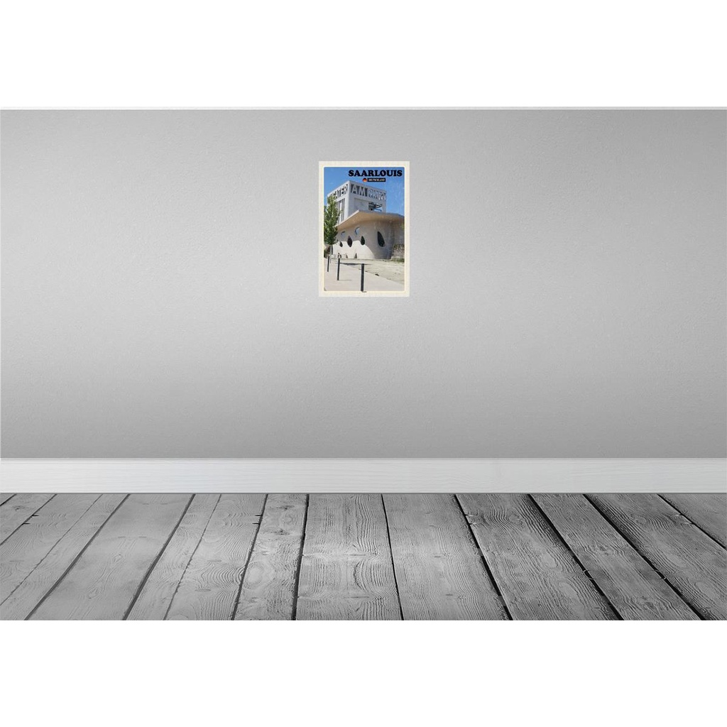 [LA-132210-H] Holzschild 30x20 cm Saarlouis Theater Architektur Bildmotiv Reisemotiv Abenteuer Reisen Bild 2