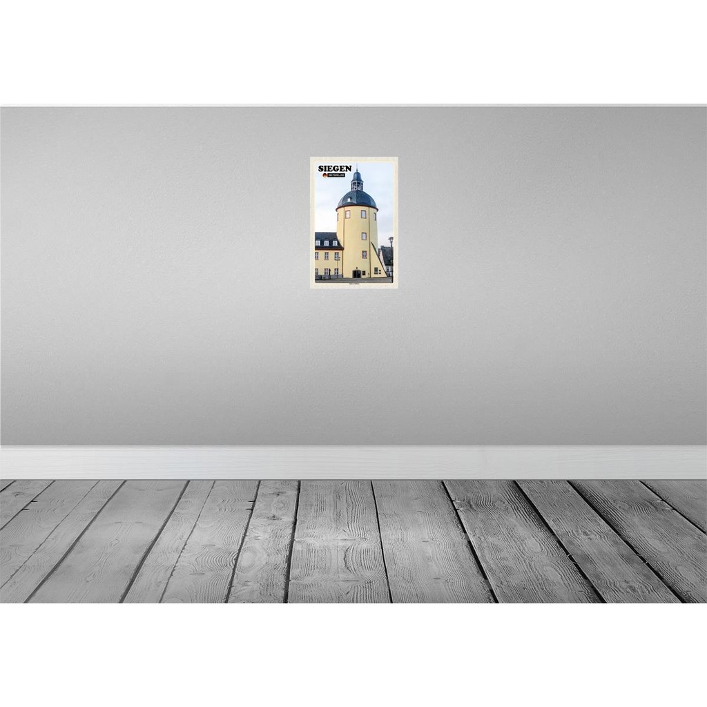 [LA-132216] Blechschild 30x20 cm Siegen Unteres Schloss Gebäude Bildmotiv Reisemotiv Abenteuer Reisen Urlaub Bild 2