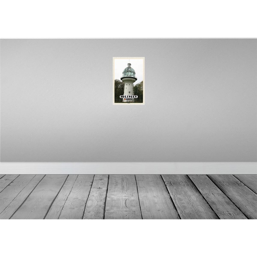 [LA-132218-H] Holzschild 30x20 cm Sollingen Lichtturm Architektur Bild 2