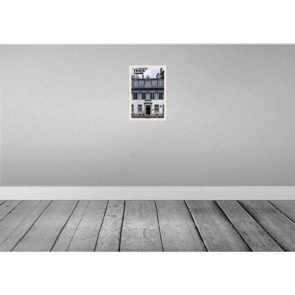 [LA-132224-H] Holzschild 30x20 cm Trier Karl-Marx-Haus Altstadt Bildmotiv Reisemotiv Abenteuer Reisen Bild 2