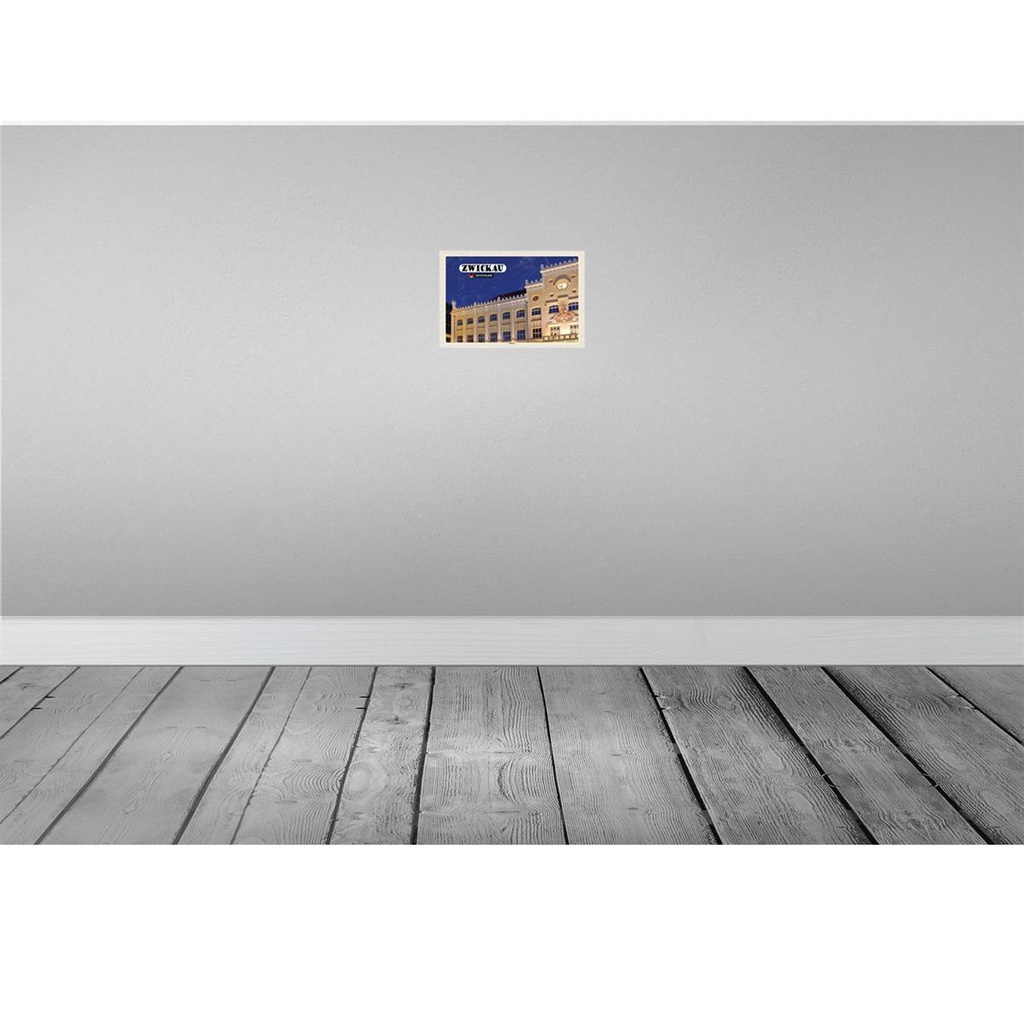 [LA-132237-H] Holzschild 20x30 cm Zwickau Rathaus Architektur Bildmotiv Reisemotiv Abenteuer Reisen Bild 2