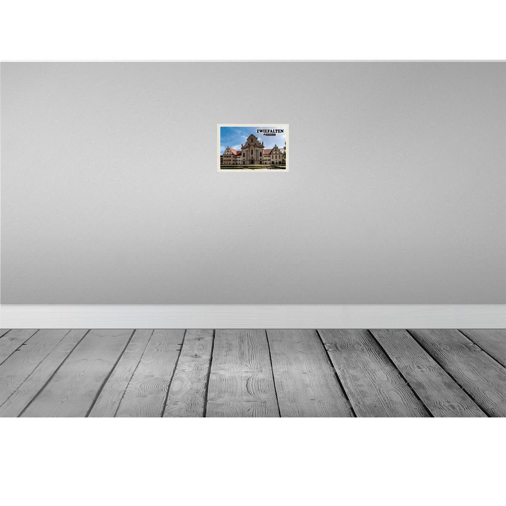 [LA-132238] Blechschild 20x30 cm Zwiefalten Münster Gebäude Bildmotiv Reisemotiv Abenteuer Reisen Urlaub Bild 2