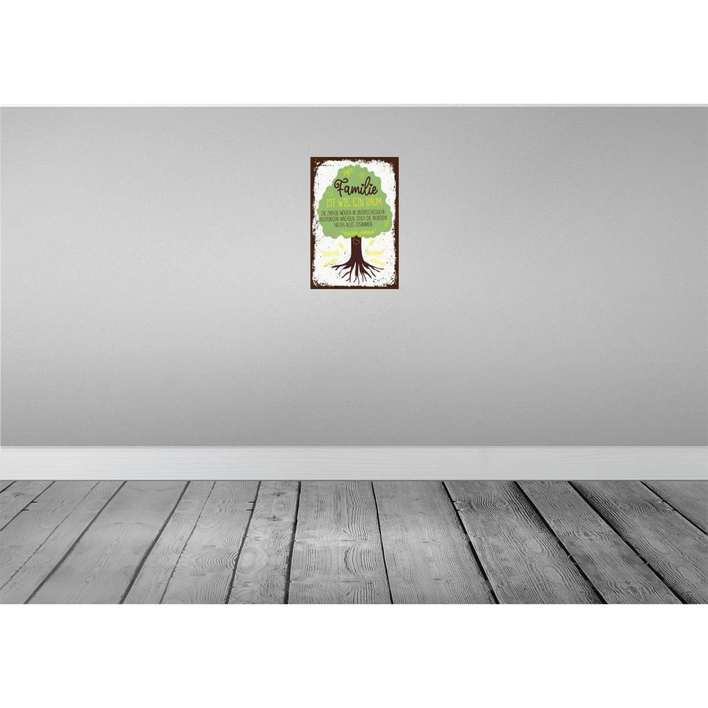 [LA-132241-H] Holzschild 30x20 cm Familie ist Baum halten alles Zusammen Bild 2