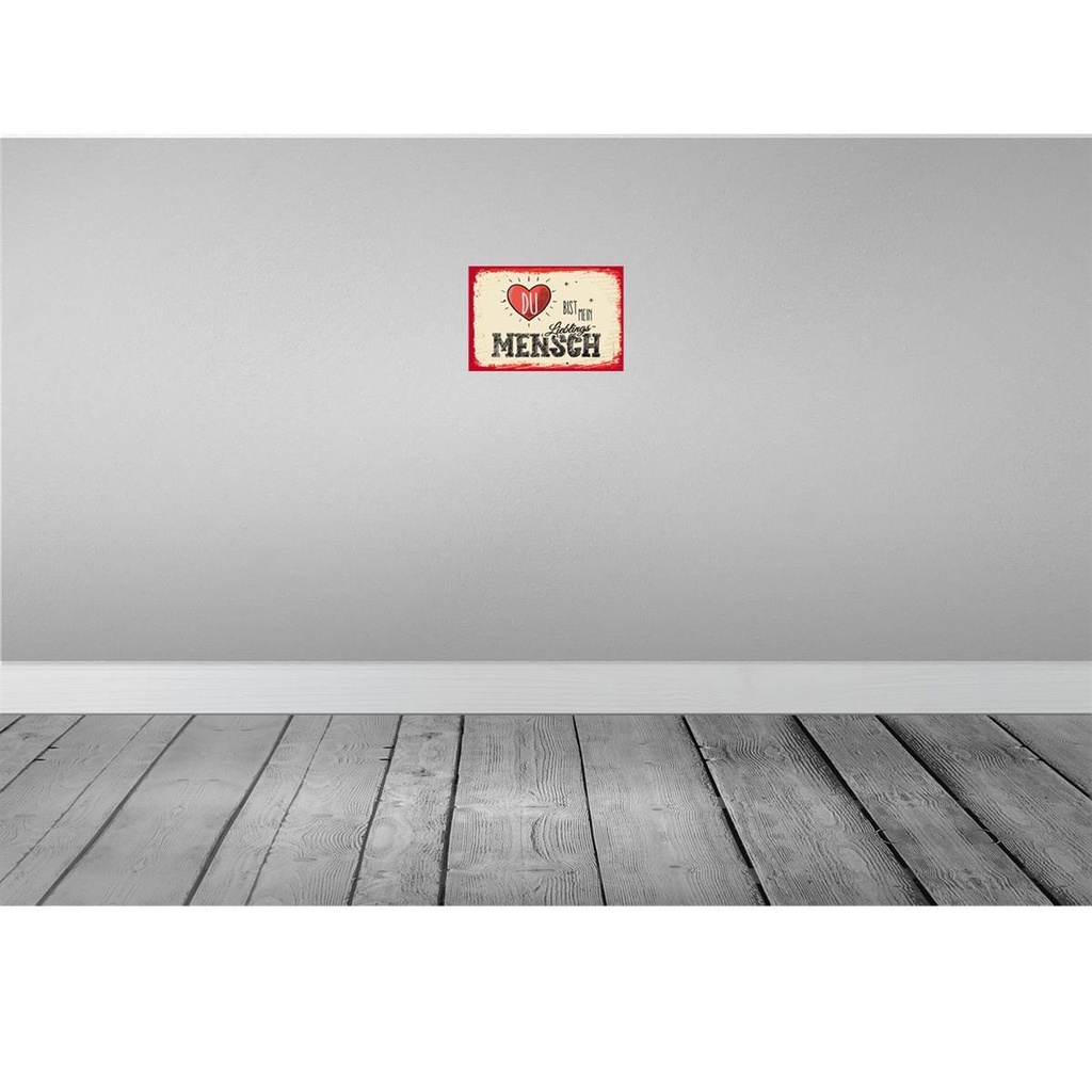 [LA-132246-H] Holzschild 20x30 cm Du bist Mein Herz Lieblingsmensch Bild 2