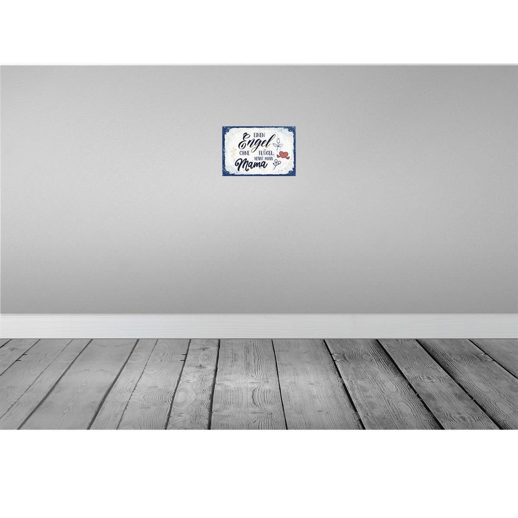 [LA-132264-H] Holzschild 20x30 cm Engel ohne Flügel nennt man Mama Bild 2