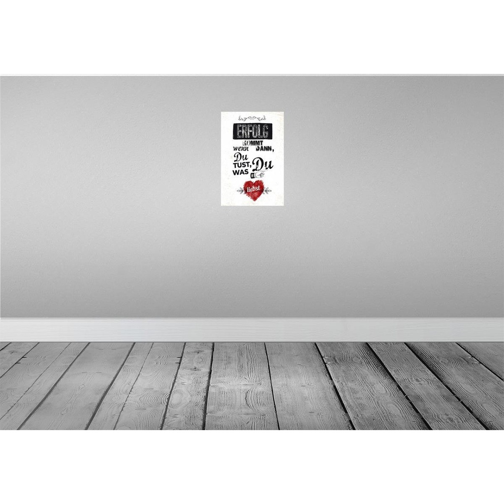 [LA-132321-H] Holzschild 30x20 cm Erfolg dann du tust was du liebst Bild 2