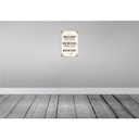 [LA-132346] Blechschild 30x20 cm denke nicht was fehlt sondern Spruch Zitat Bild 2