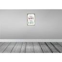 [LA-132353-H] Holzschild 30x20 cm Happy wife happy Life Bild 2