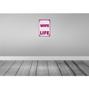 [LA-132355-H] Holzschild 30x20 cm Frau Happy wife happy Life Bild 2