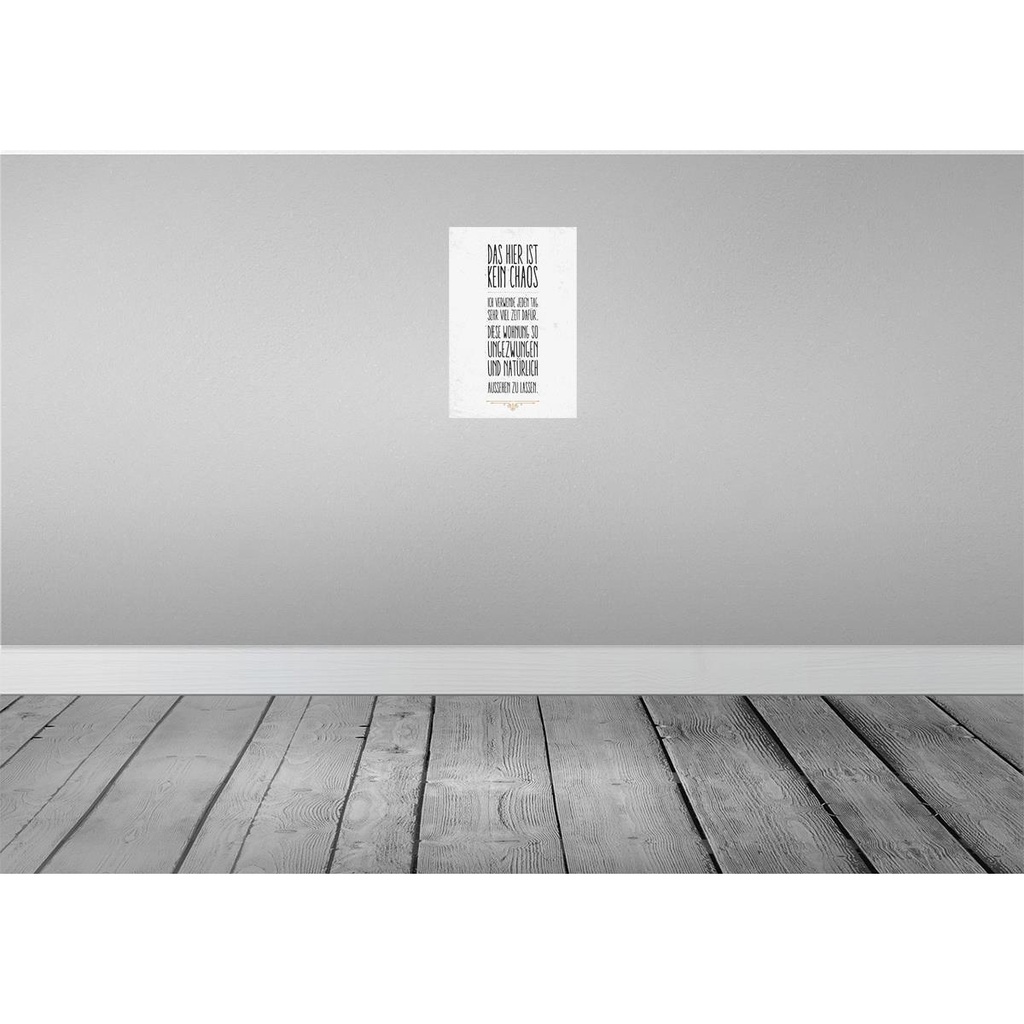 [LA-132361-H] Holzschild 30x20 cm Wohnung hier kein Chaos Bild 2