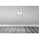 [LA-132368] Blechschild 30x20 cm der richtige Mensch ohne alles blöd Spruch Zitat Bild 2