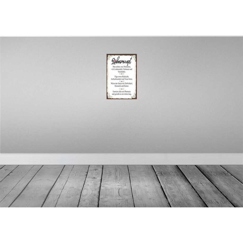 [LA-132403] Blechschild 30x20 cm Liebesman nehme 2 Menschen Liebe Bild 2