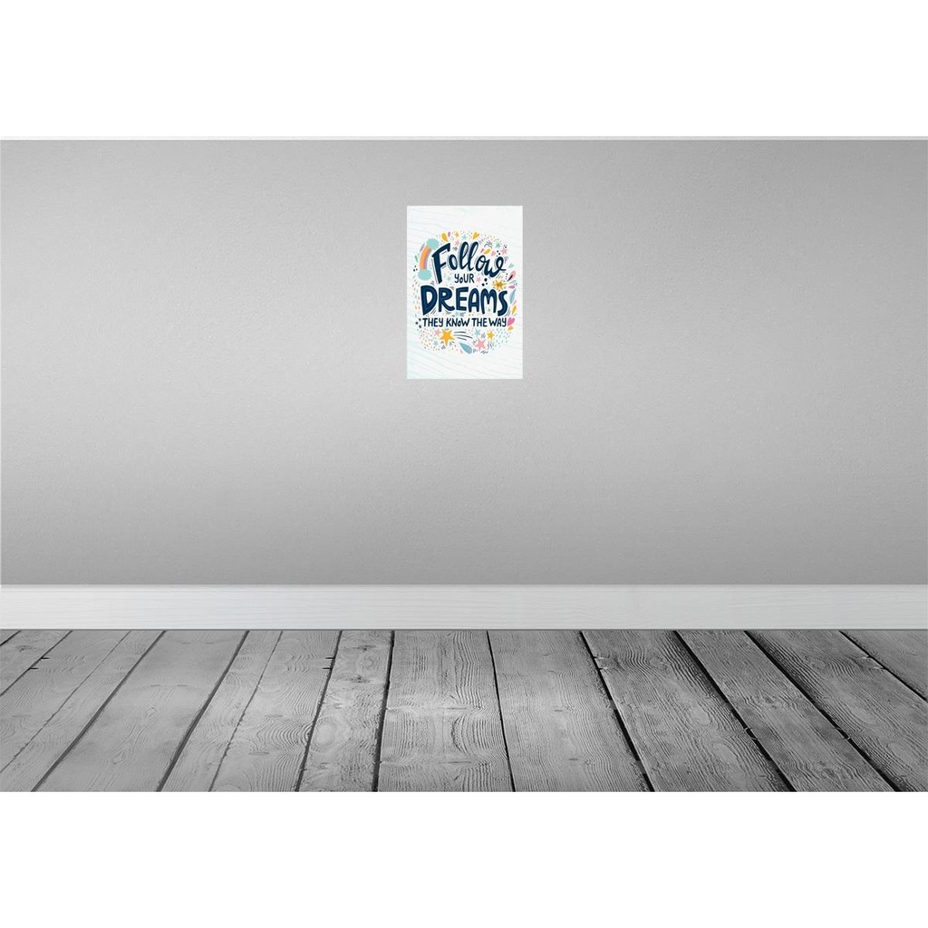 [LA-132445] Blechschild 30x20 cm Follow your dreams they know Way Bild 2