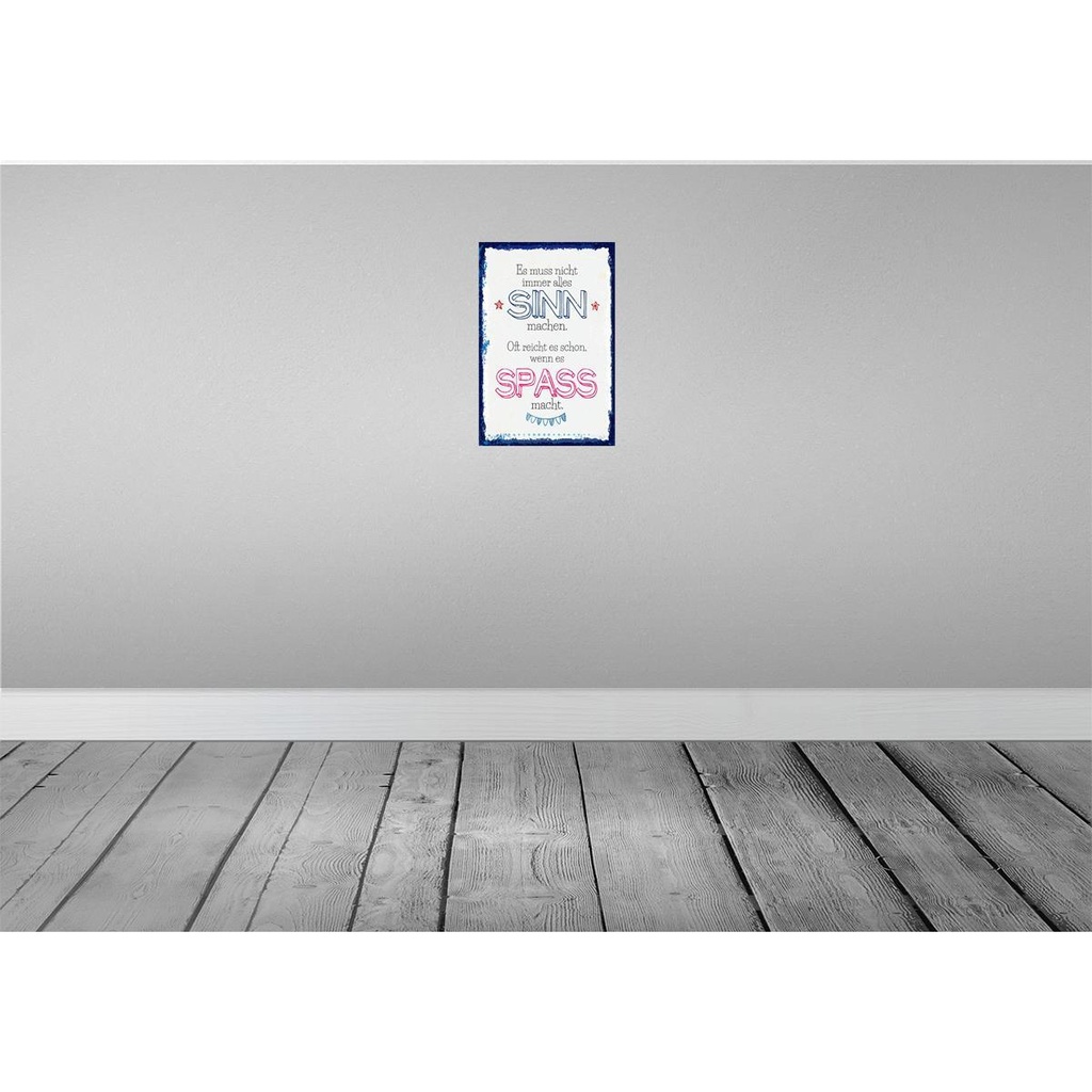[LA-132451-H] Holzschild 30x20 cm Spass nicht immer alles Sinn Bild 2