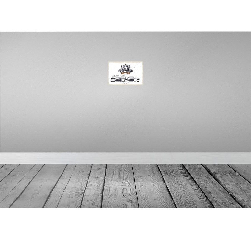 [LA-132460] Blechschild 20x30 cm Kaffee Coffee everything better Bild 2