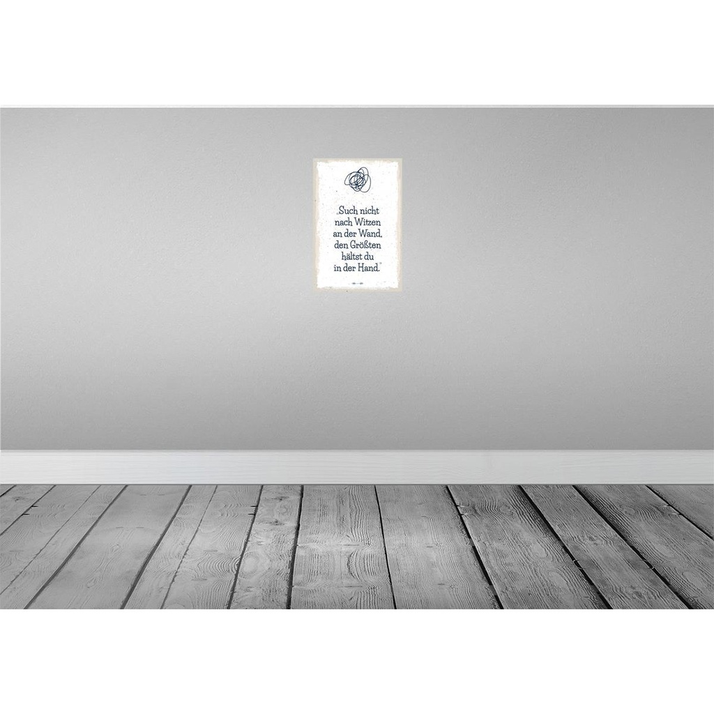 [LA-132461] Blechschild 30x20 cm Such nicht nach Witzen an der Wand Spruch Zitat Bild 2