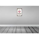 [LA-132466-H] Holzschild 30x20 cm Essen I love Wurst Herz Bild 2