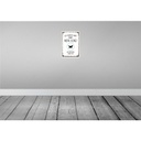 [LA-132480] Blechschild 30x20 cm Hund Ich arbeite hart damit mein Bild 2