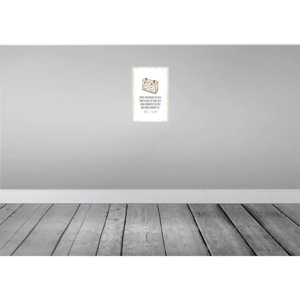 [LA-132492-H] Holzschild 30x20 cm Zuerst ignorieren dich du gewinnst Bild 2