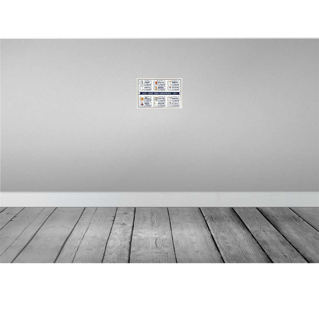 [LA-132536-H] Holzschild 20x30 cm Fresh Cocktails Mojito Maragrita Bild 2