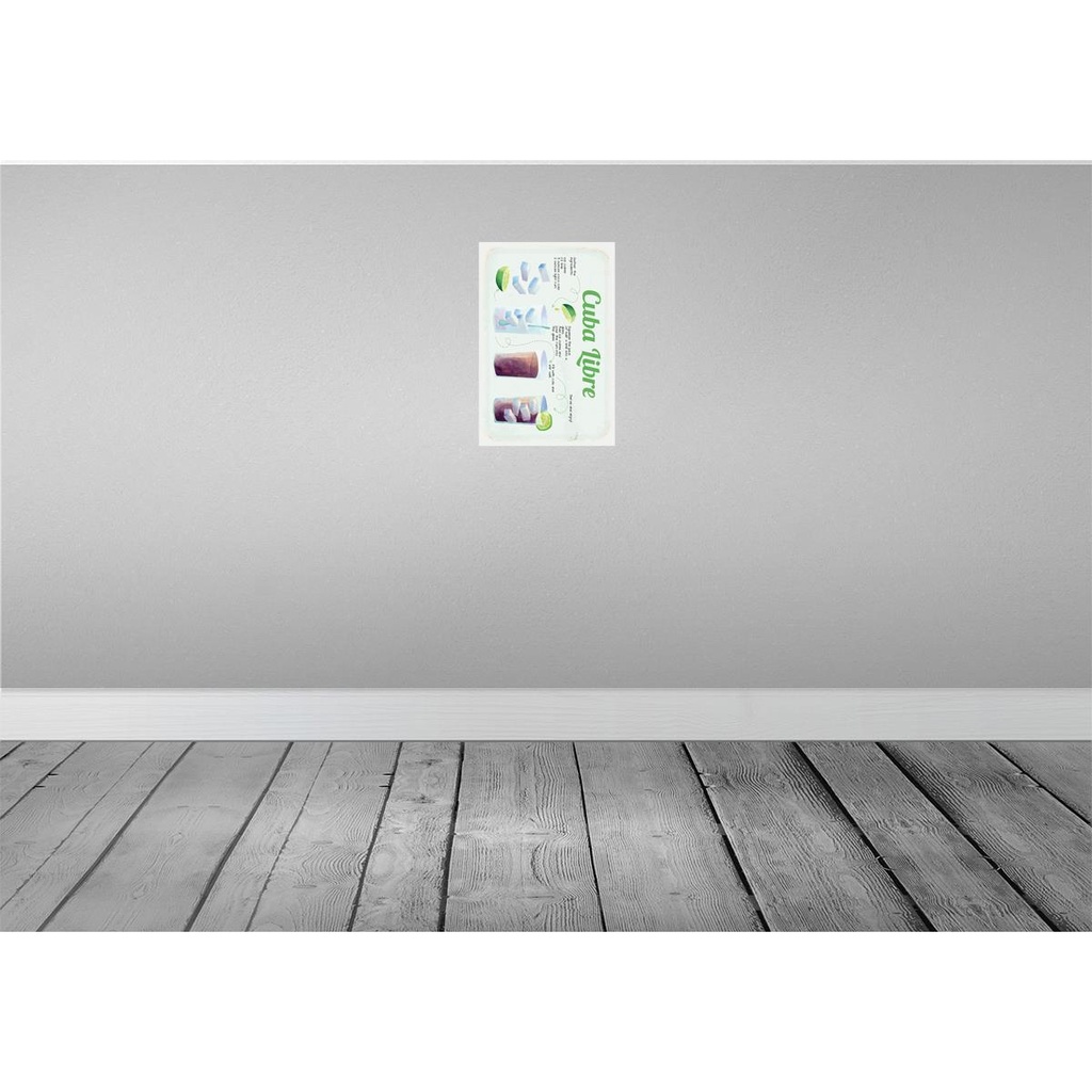 [LA-132585] Blechschild 30x20 cm Cuba Libre Cocktail Recipe Bild 2