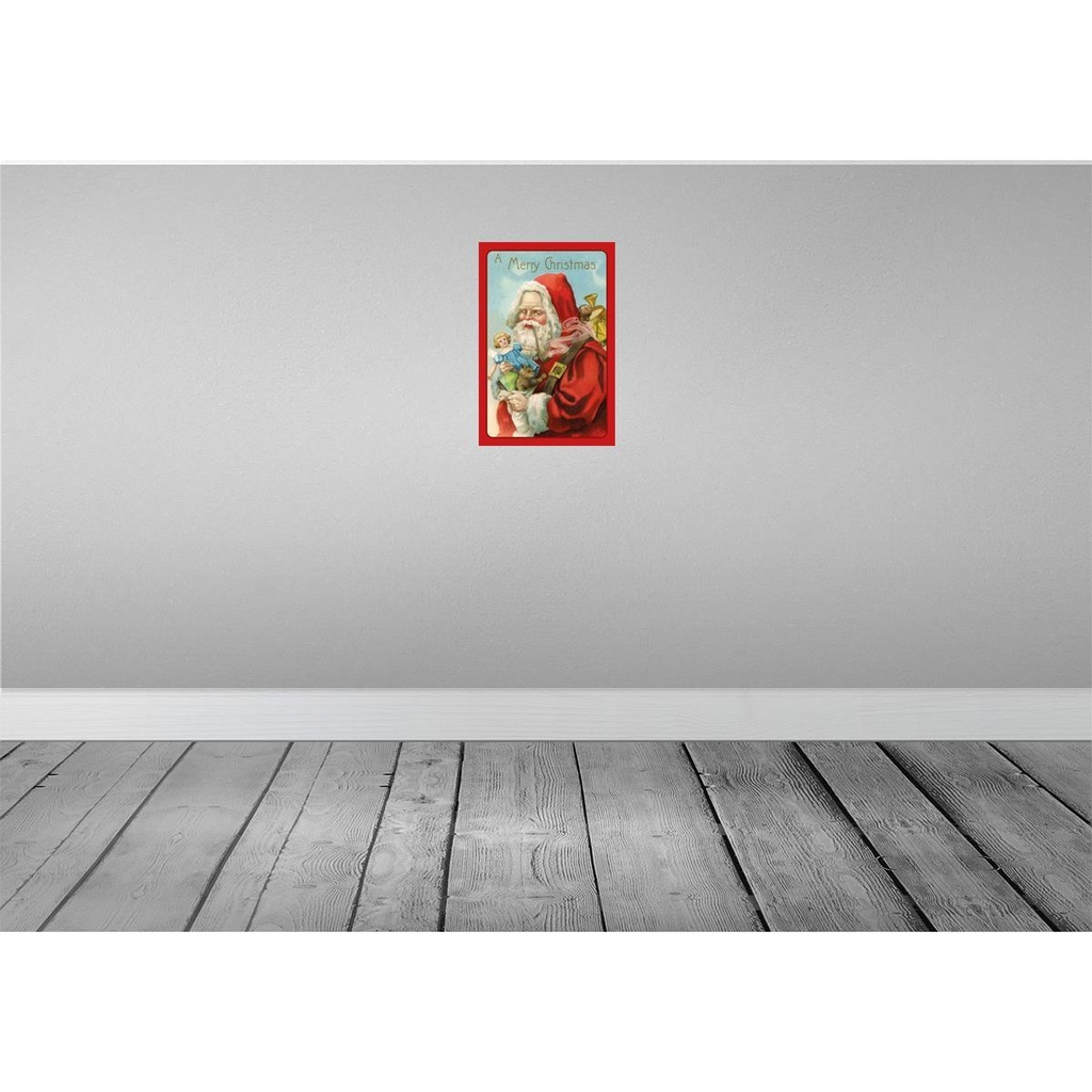 [LA-132630] Blechschild 30x20 cm Weihnachtsmanne Santa Fest Bild 2