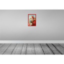 [LA-132630-H] Holzschild 30x20 cm Weihnachtsmanne Santa Fest Bild 2
