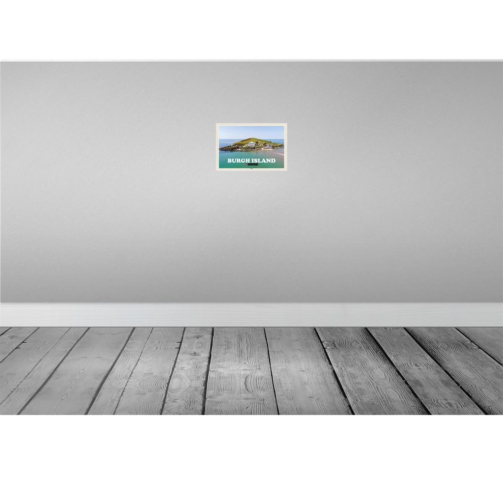 [LA-132639-H] Holzschild 20x30 cm Burgh Island United Kingdom Bildmotiv Reisemotiv Abenteuer Reisen Bild 2