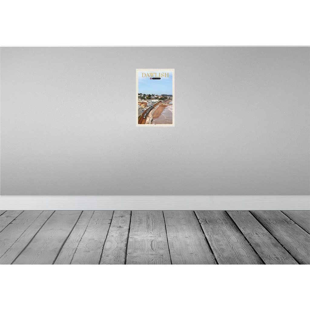 [LA-132642-H] Holzschild 30x20 cm Dawlish United Kingdoom England Bildmotiv Reisemotiv Abenteuer Reisen Bild 2