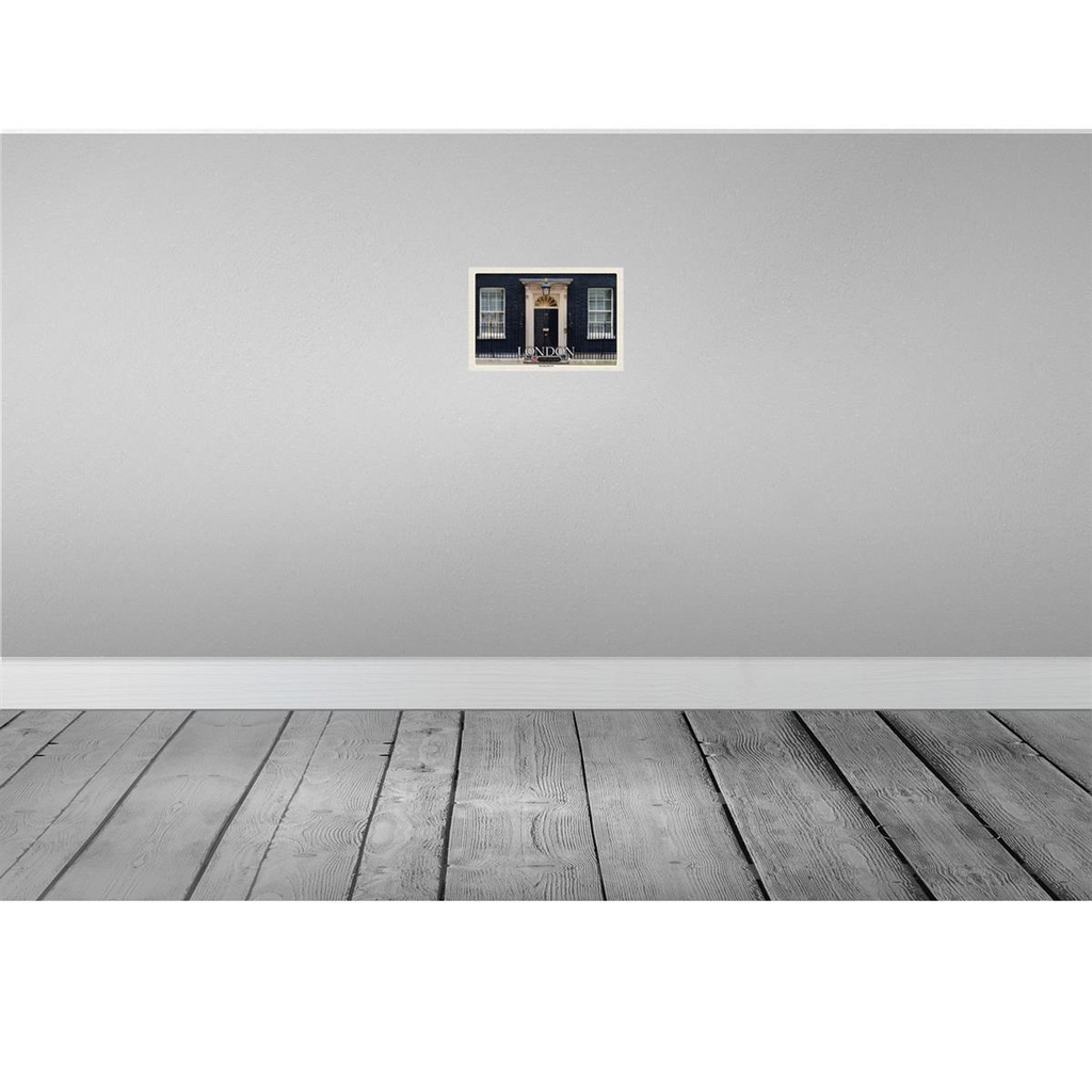 [LA-132652-H] Holzschild 20x30 cm England UK Downing Street 10 Bildmotiv Reisemotiv Abenteuer Reisen Bild 2