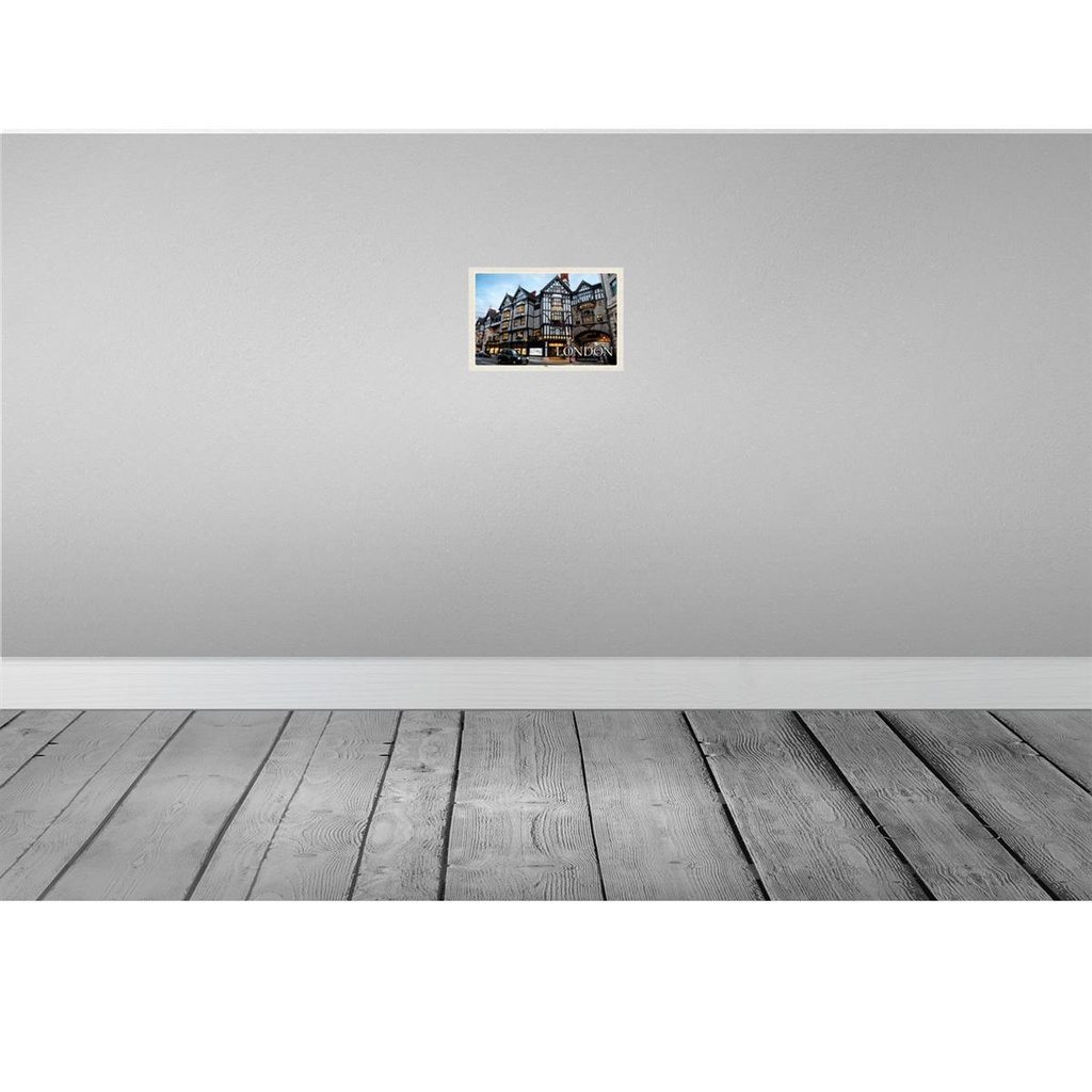 [LA-132671-H] Holzschild 20x30 cm Soho London United Kingdom Bildmotiv Reisemotiv Abenteuer Reisen Bild 2