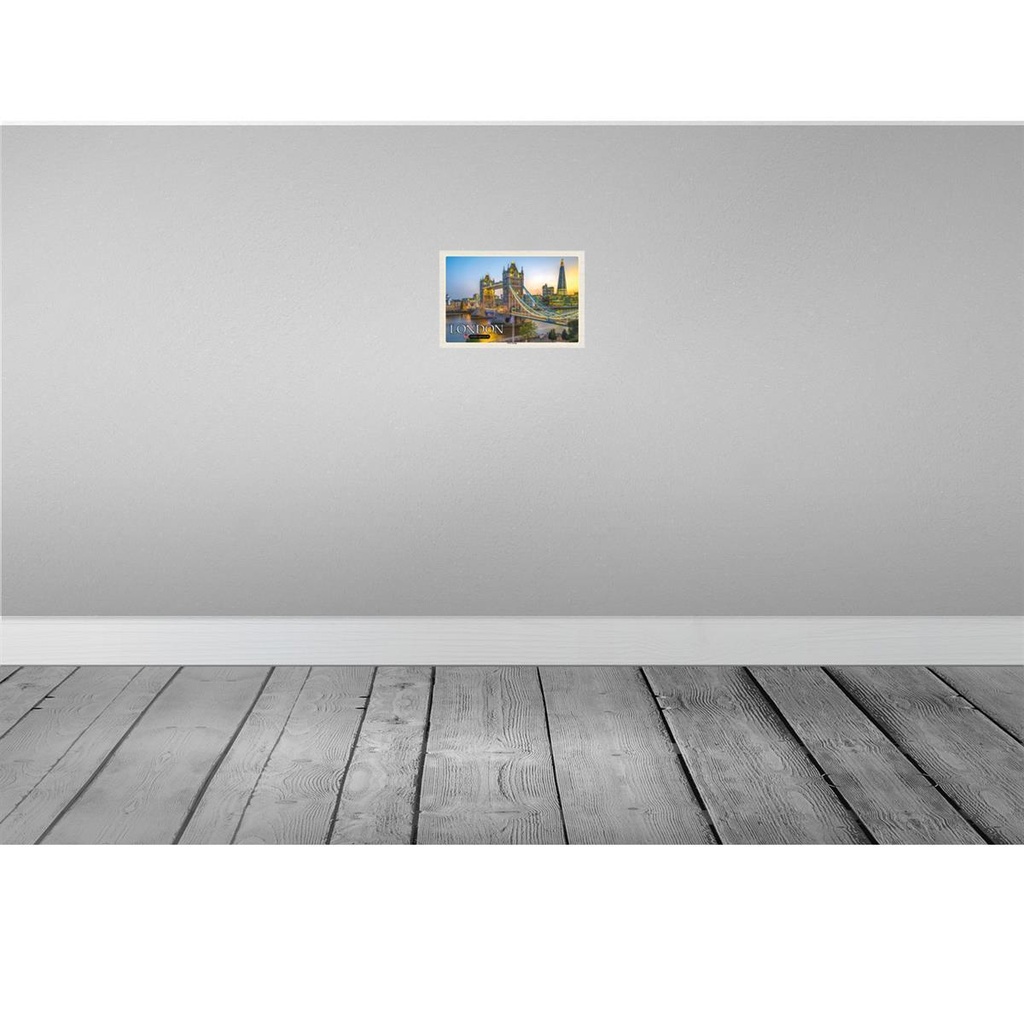 [LA-132677-H] Holzschild 20x30 cm Tower Bridge London UK England Bildmotiv Reisemotiv Abenteuer Reisen Bild 2