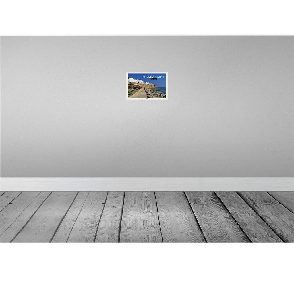 [LA-132693] Blechschild 20x30 cm Hammamet Tunesien Meer Strand Bildmotiv Reisemotiv Abenteuer Reisen Urlaub Bild 2