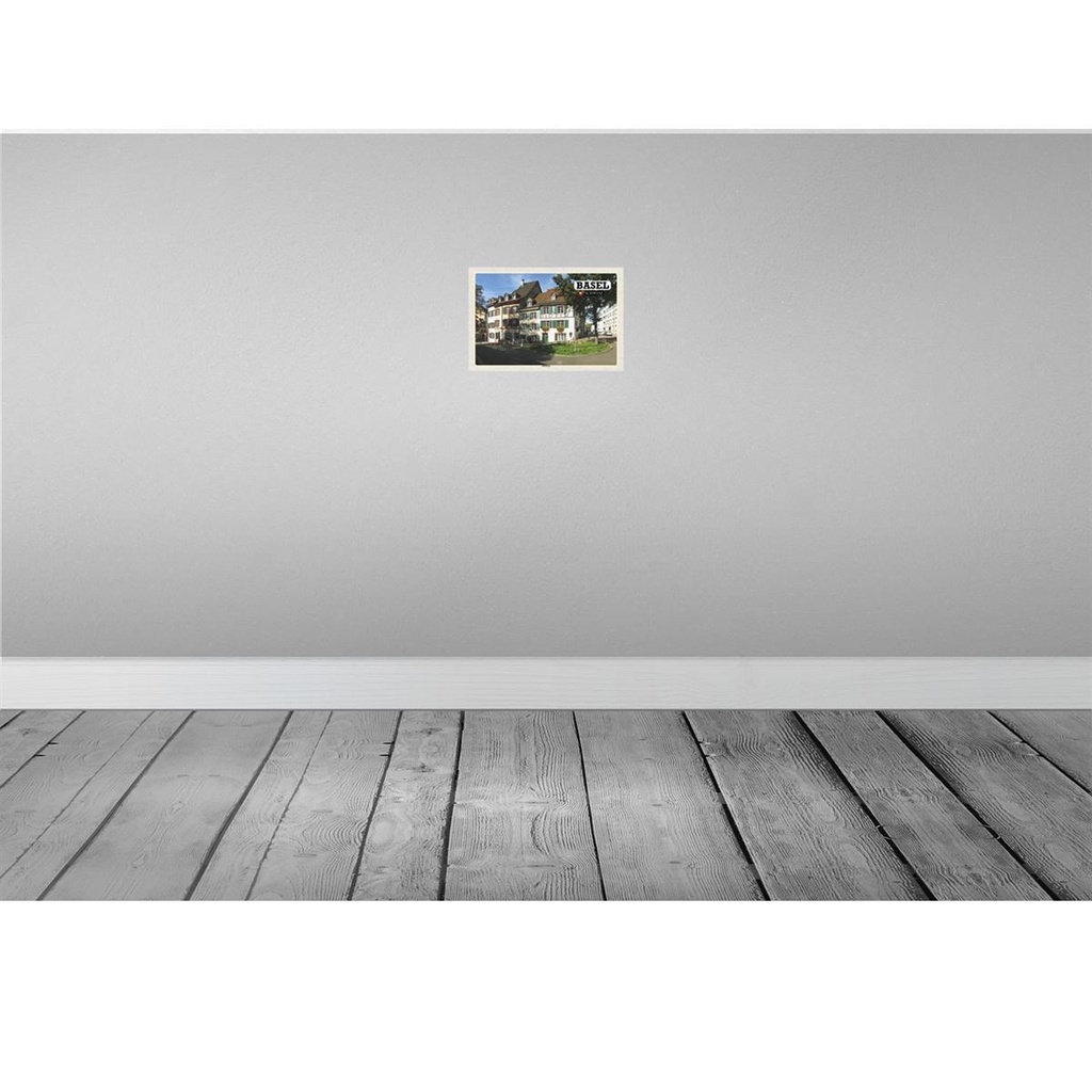[LA-132697] Blechschild 20x30 cm Basel Schweiz Kleinbasel Stadt Bildmotiv Reisemotiv Abenteuer Reisen Urlaub Bild 2