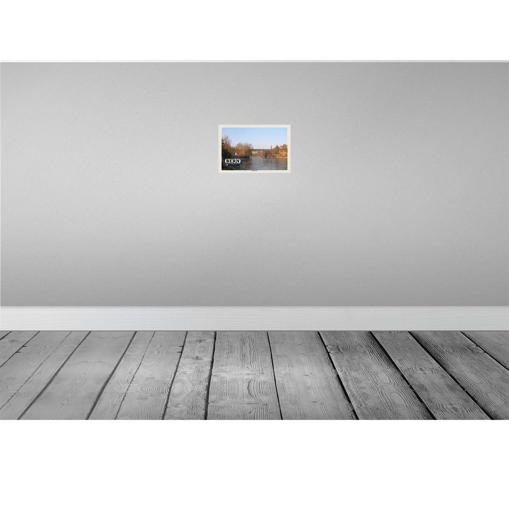 [LA-132704] Blechschild 20x30 cm Bern Schweiz Monbijoubrücke Fluss Bildmotiv Reisemotiv Abenteuer Reisen Urlaub Bild 2