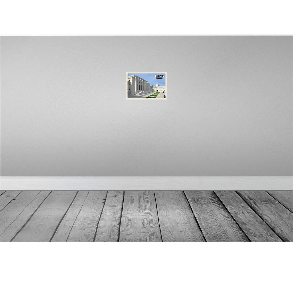 [LA-132711] Blechschild 20x30 cm Genf Schweiz Völkerbundpalast Bildmotiv Reisemotiv Abenteuer Reisen Urlaub Bild 2
