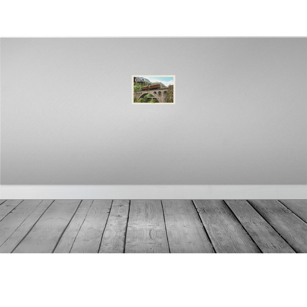 [LA-132713] Blechschild 20x30 cm Solis Schweiz Soliser Viadukt Brücke Bildmotiv Reisemotiv Abenteuer Reisen Urlaub Bild 2