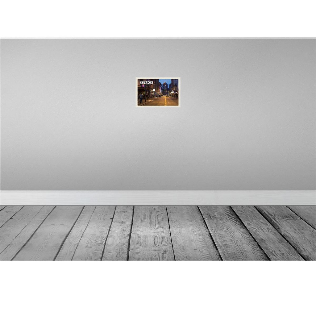 [LA-132715] Blechschild 20x30 cm Zürich Schweiz Langstrasse Bildmotiv Reisemotiv Abenteuer Reisen Urlaub Bild 2
