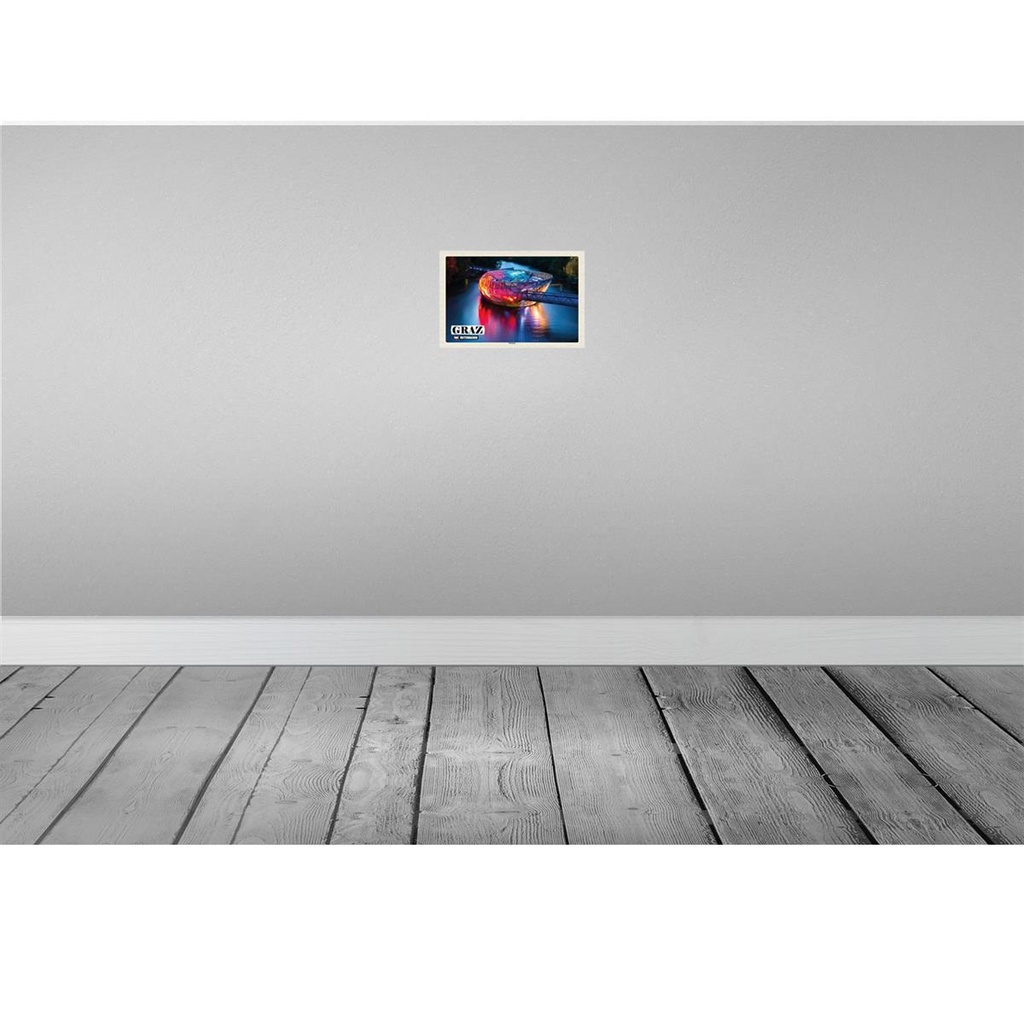 [LA-132722] Blechschild 20x30 cm Graz Österreich Murinsel See Bildmotiv Reisemotiv Abenteuer Reisen Urlaub Bild 2
